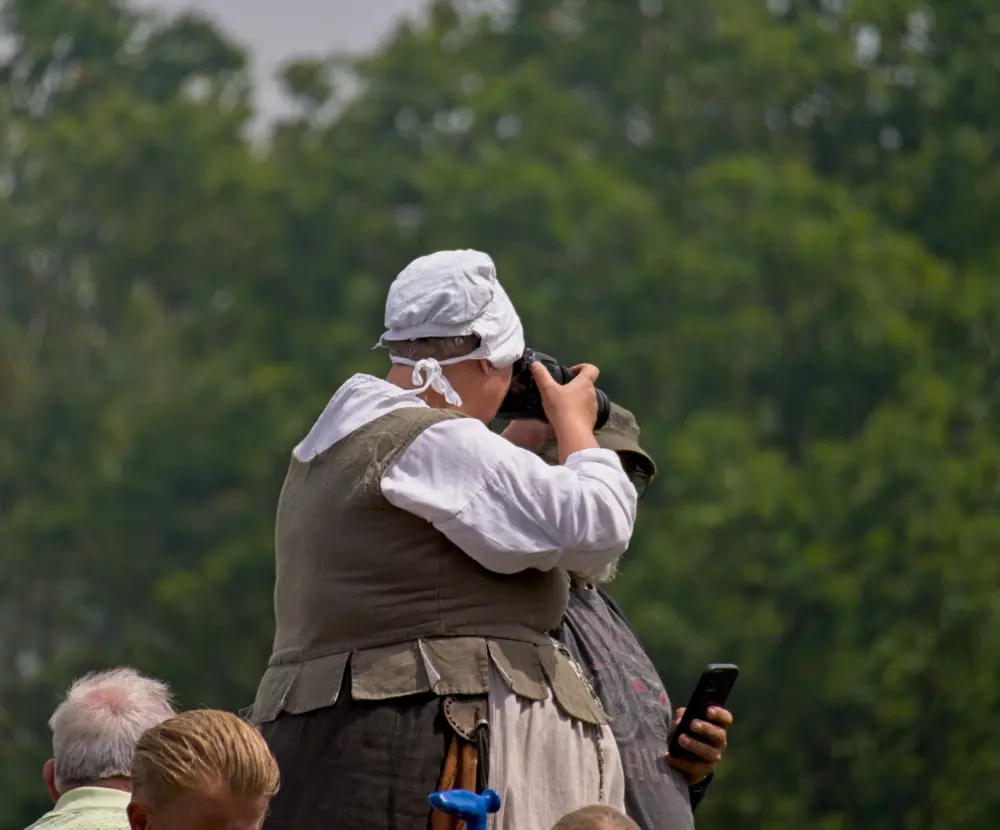 Vrouw neemt foto's