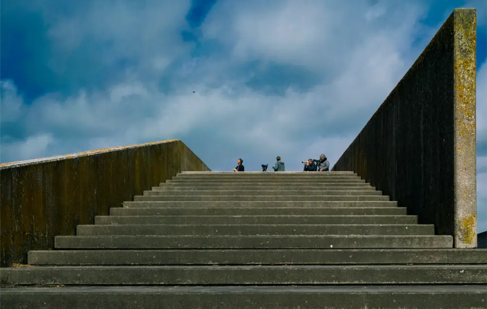 Vogelaars op Onnerpolder gemaal