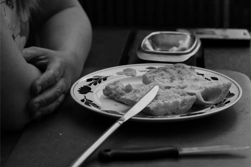 Ontbijt met brood en boter